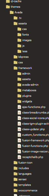 Just some of Avada's complex, deeply-nested and non-intuitive menu structure.