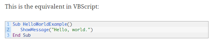 Code displaying correctly.