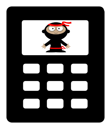 The NinjaCalc logo (with no transparency).